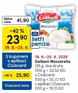 Tesco Galbani Mozzarella nabídka