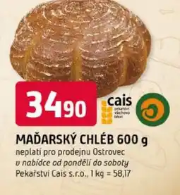 Trefa Cais maďarský chléb nabídka