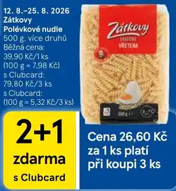 Tesco Zátkovy polévkové nudle nabídka