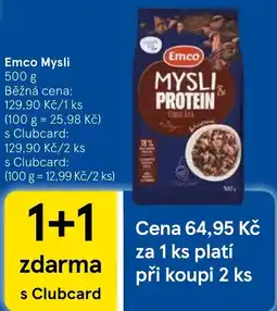 Tesco Emco mysli protein kakaová nabídka