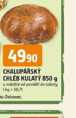 Trefa Chalupářský chléb kulatý nabídka