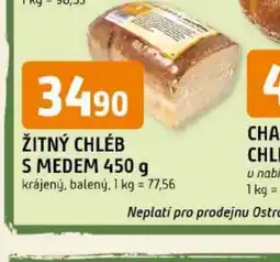 Trefa Žitný chléb s medem nabídka