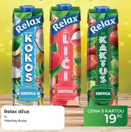 Tamda Foods Relax džus nabídka