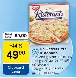Tesco Dr. Oetker Pizza Ristorante nabídka