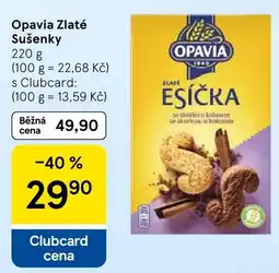Tesco Opavia zlaté esíčka nabídka