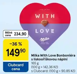 Tesco Milka With Love Bonboniéra nabídka