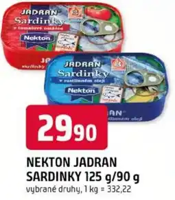 Trefa Nekton jadran sardinky nabídka