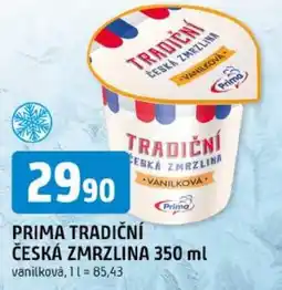 Trefa Prima tradiční česká zmrzlina nabídka