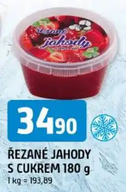 Trefa Řezané jahody s cukrem nabídka