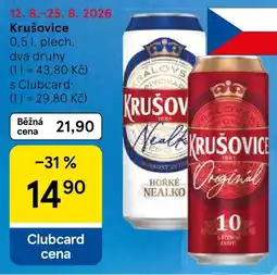 Tesco Krušovice nabídka