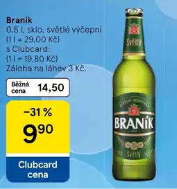 Tesco Branik svetly vycepni nabídka