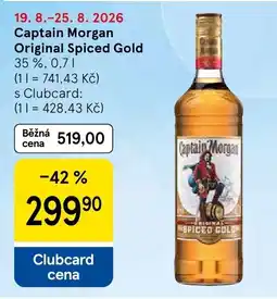 Tesco Captain Morgan Original Spiced Gold nabídka