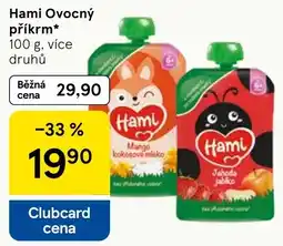 Tesco Hami Ovocný příkrm nabídka