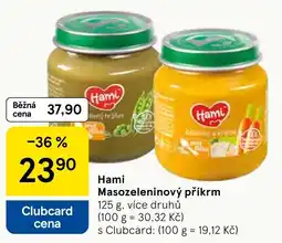 Tesco Hami Masozeleninový příkrm nabídka