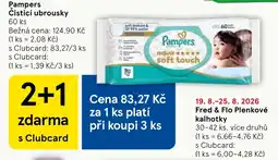 Tesco Pampers čisticí ubrousky nabídka
