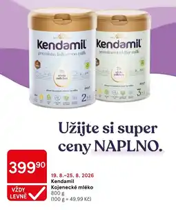 Tesco Kendamil Kojenecké mléko nabídka