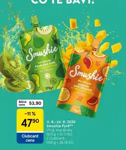 Tesco Smushie Pyré nabídka