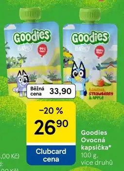 Tesco Goodies Ovocná kapsička nabídka