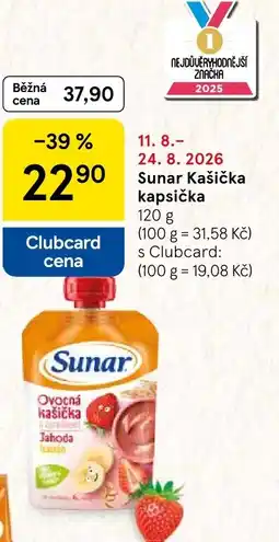 Tesco Sunar kašíčka kapsicka nabídka