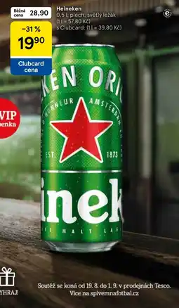 Tesco Heineken nabídka