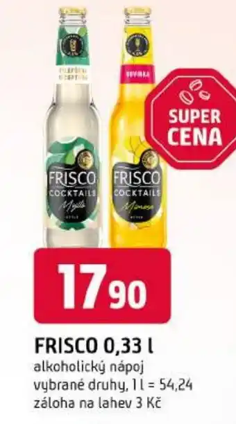 Trefa Frisco cocktails nabídka