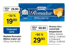 Tesco Madeta Romadur Měkký zrající sýr nabídka
