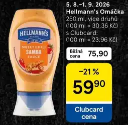 Tesco Hellmann's Omáčka Sweet Chili Samba Sauce nabídka