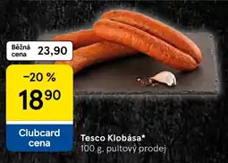 Tesco Tesco Klobása nabídka