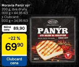 Tesco Moravia panýr sýr nabídka