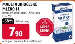 Trefa Madeta jihočeské mléko nabídka