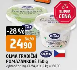 Trefa Olma tradiční pomazánkové nabídka