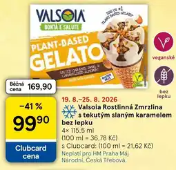 Tesco Valsoia rostlinná zmrzlina nabídka