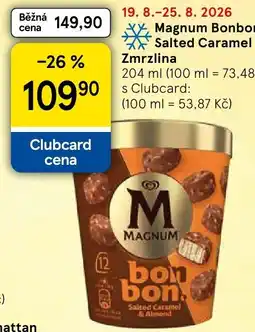 Tesco Magnum bon bon salted caramel & almond nabídka