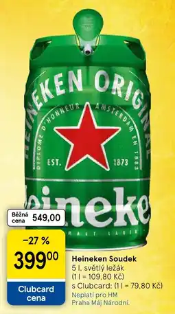 Tesco Heineken Soudek nabídka