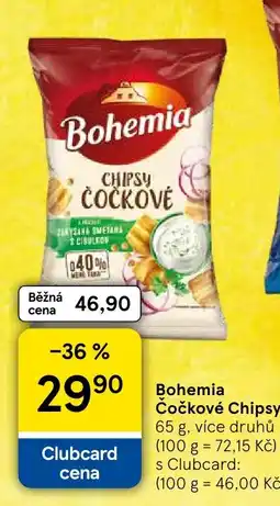Tesco Bohemia čočkové chipsy nabídka