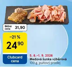Tesco Medová šunka výběrová nabídka