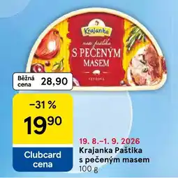 Tesco Krajanka Paštika s pečeným masem nabídka