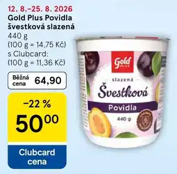Tesco Gold Plus švestková povídla nabídka