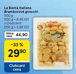 Tesco La Bontá Italiana bramborové gnocchi nabídka
