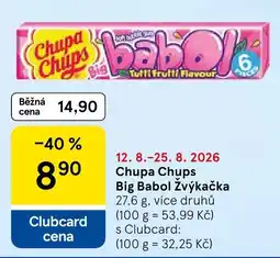 Tesco Chupa Chups Big Babol Žvýkačka nabídka