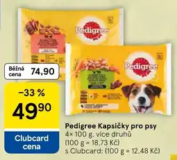 Tesco Pedigree kapsičky pro psy nabídka