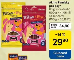 Tesco Akinu Pamlsky pro psy nabídka