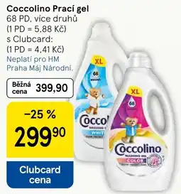 Tesco Coccolino prací gel nabídka