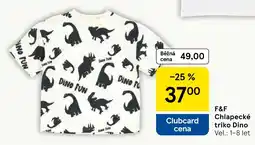 Tesco F&F Chlapec triko Dino nabídka