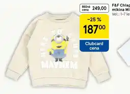 Tesco F&F mikina Minion nabídka