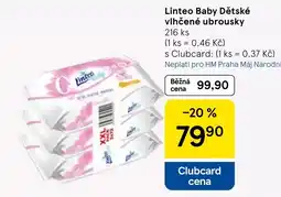 Tesco Linteo Baby Dětské vlhčené ubrousky nabídka