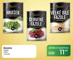 Tamda Foods Bassta hrášek červené fazole velké bílé fazole nabídka