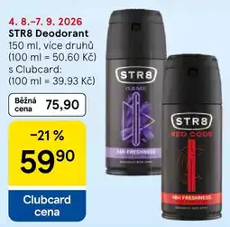 Tesco Str8 deodorant nabídka