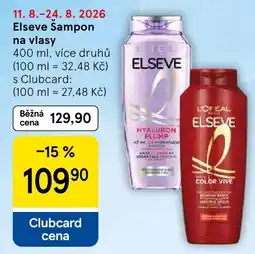 Tesco Elseve šampon na vlasy nabídka