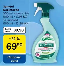 Tesco Sanytol Dezinfekce nabídka